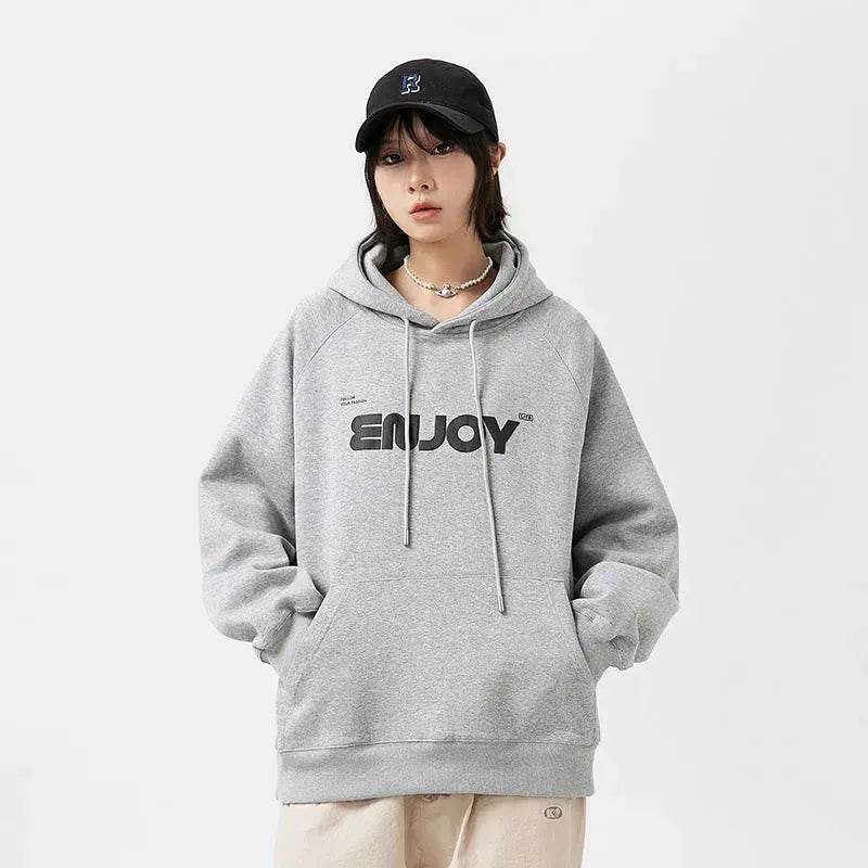 Fall Winter Teenagers Oversized Hoodie Pullover Sweatshirt