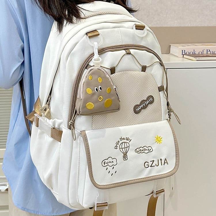 Contrast Colour School Bag – Spacious & Easy Carry