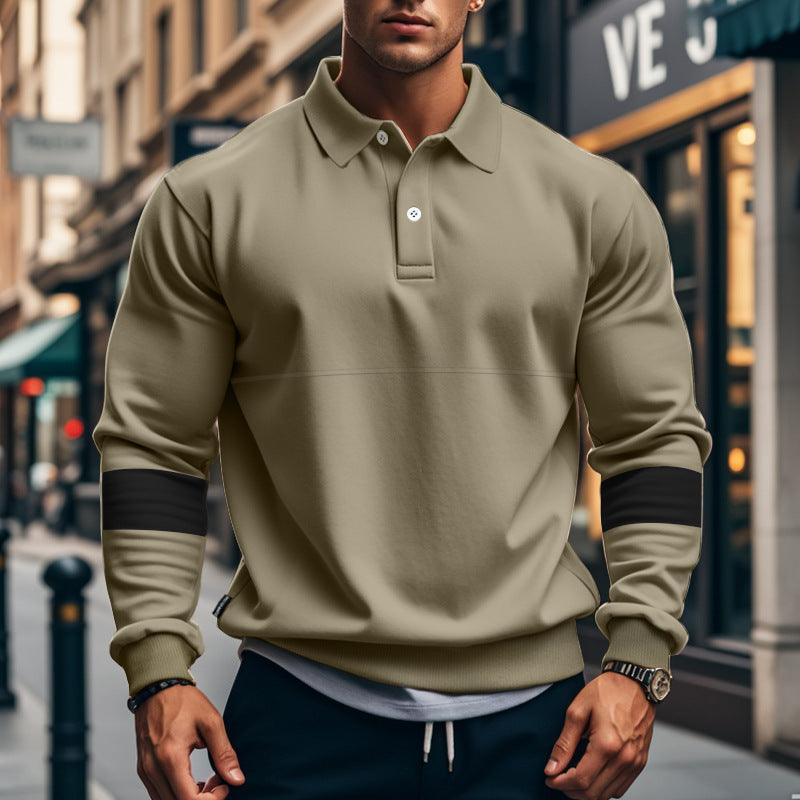 Mens Polo Shirts – Color-Match Casual Polyester Blend Polo