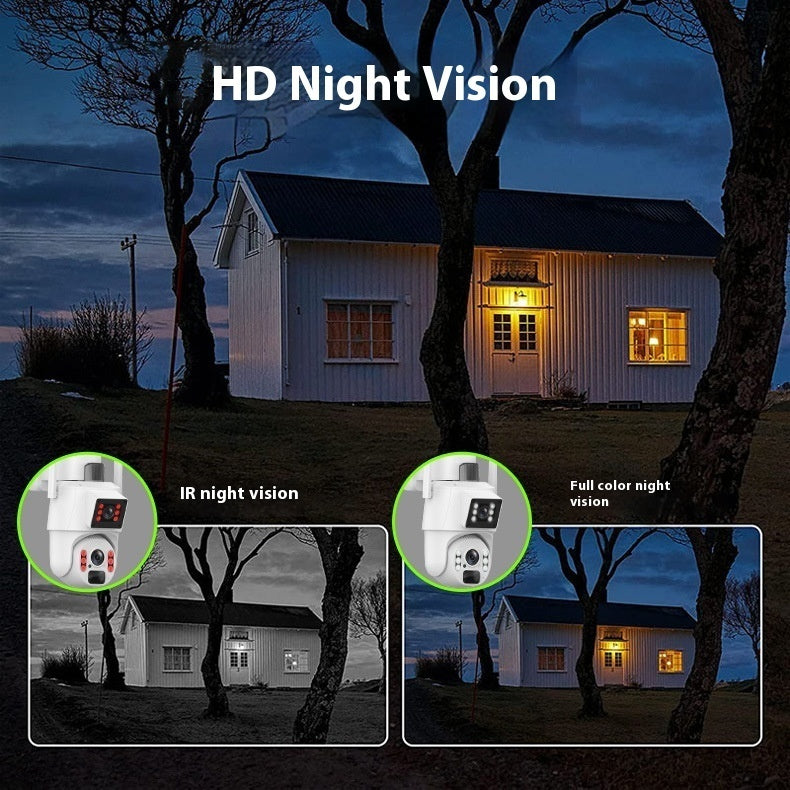 Solar Wireless Camera – 6MP Full Color Night Vision Outdoor Security Camera with 10x Zoom
