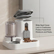 4 Colors Gravity Pet Feeder Water Dispenser Cute Cat Shaped Automatic Food Water Bowl Large Capacity Detachable Stable Anti Slip Base Feeding Supplies For Cats Puppies Small Animals Home Indoor Use