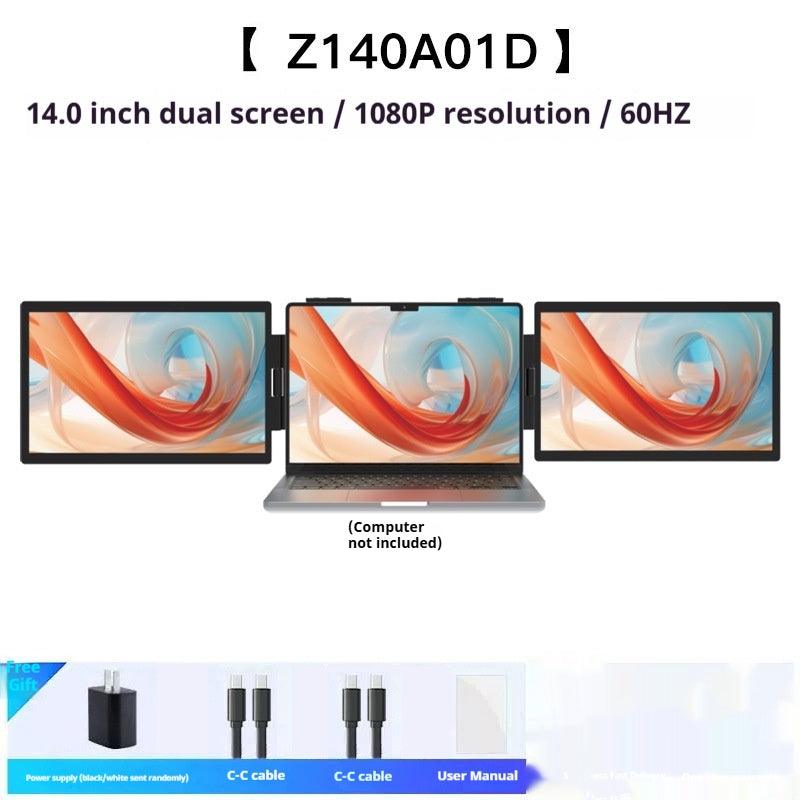 14-Inch Dual Screen Portable Monitor IPS 1080P Dual USB-C Laptop Expansion Screen