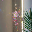 Christmas Colorful Snowflake Crystal Sun Catcher Ice Pillar Pendant Window Christmas Tree Decoration Party Pendant Christmas Decorations