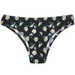 Women's Seamless Floral Print Low-Waist Briefs No-Trace Breathable