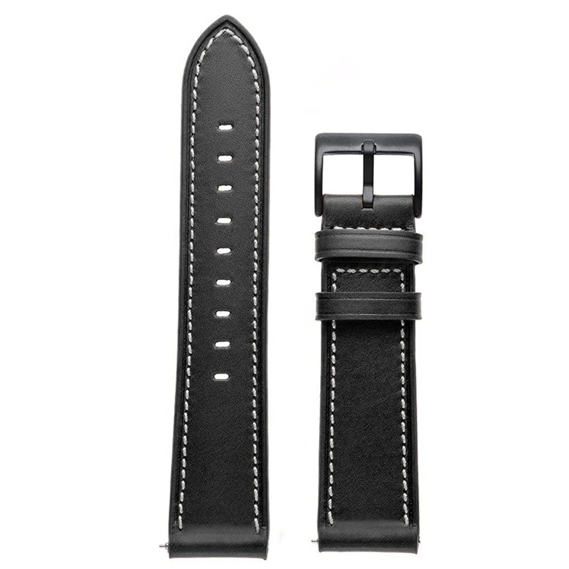 Leather Watch Strap for Amazfit GTR3 Pro / GT3 Pro — 20mm & 22mm Universal Fit