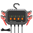 VEVOR Smart Battery Charger, 8-Amp, LiFePO4 Lead-Acid Car Battery Charger, Fully-Automatic Charger Maintainer Desulfator For Boat Motorcycle Lawn Mower Golf Cart Marine Deep Cycle