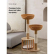Solid Wood Cat Tree, Climbing Frame & Cat Bed All-in-One – Sisal Cat Tower