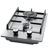 Gas Cooktop 12 Inch, Max 12250BTU 2 Burners Built-in Stainless Steel Gas Stove Top, LPG NG Convertible Dual Fuel Natural Gas Hob With Thermocouple Protection