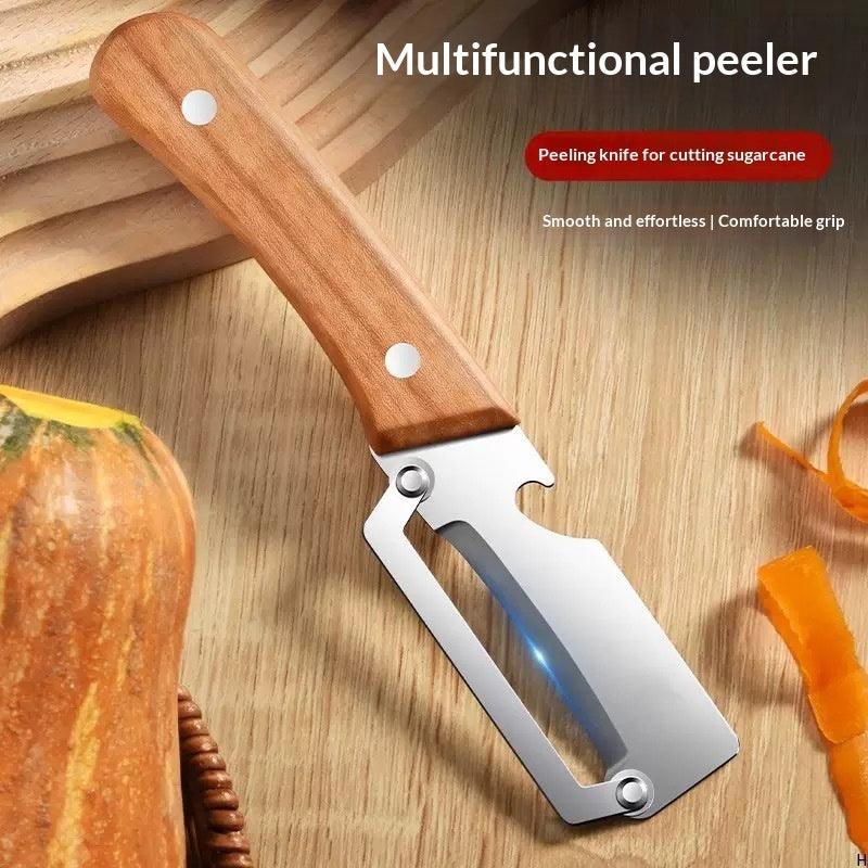 Stainless Steel Vegetable Peeler & Bottle Opener – Multi-functional Kitchen Tool