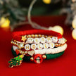 Christmas Polymer Clay Color Bracelet set  Xmas gift idea