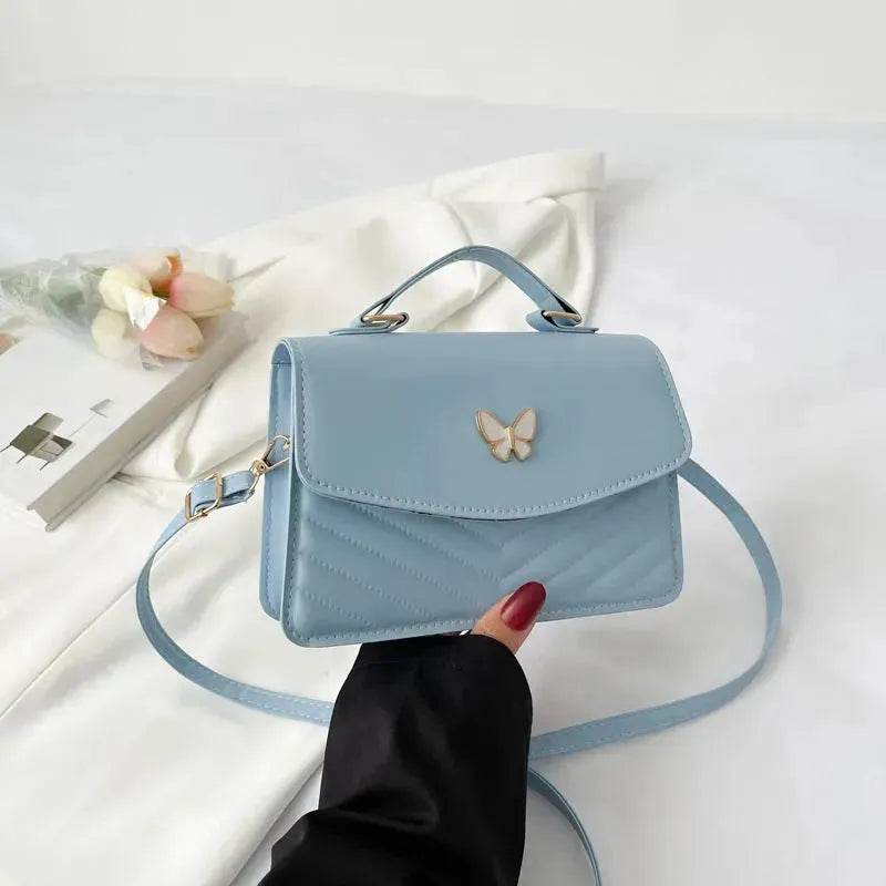Ladies Leather Square Shaped Flap Quilted Crossbody bag for women