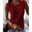 Elegant Women Summer Flowers Lace Blouse top
