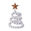 Creative Wooden  DIY Twine Wooden Bead Christmas Tree decorations Ornaments