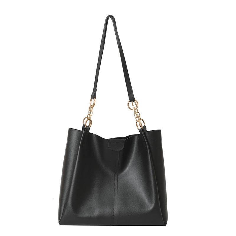 Two-piece Set Large Capacity Leather Totes shoulder Work Commuter Bag