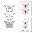 Layered Butterfly Etched Dies