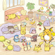 10 poke 10 colors Anxious Pikachu Plushie Keychain (Pokemon Center Japan)