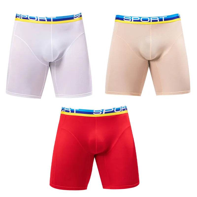 Men’s Compression Boxer Briefs – Breathable Athletic Performance Underwear with Support Pouch