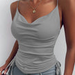 Spaghetti Strap Tops V-neck Camisole top Women Summer top
