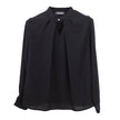 White Chiffon Blouse top Long Sleeves Office Blouses For Women