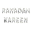 Eid Mubarak Foil Balloon Set – Silver Gold Rose Gold Letter & Crescent Balloons