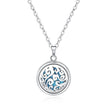 Open Round Hollow Perfume Box Necklace