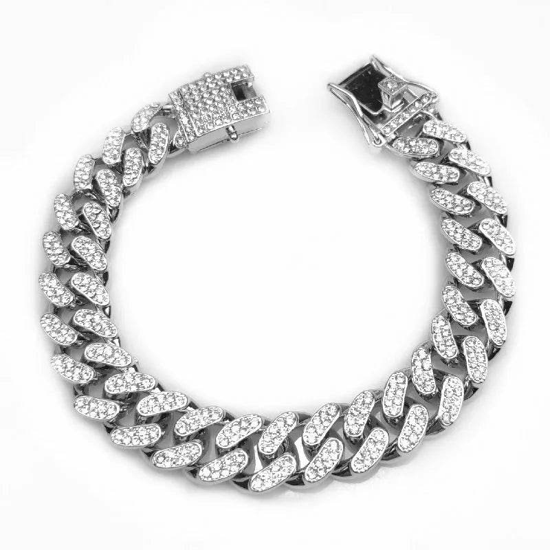 Zinc Alloy Wide Hip Hop Cuban Link Chain Necklace