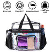 Clear PVC Transparent See through Shoulder Bag Waterproof Picnic Beach Bag