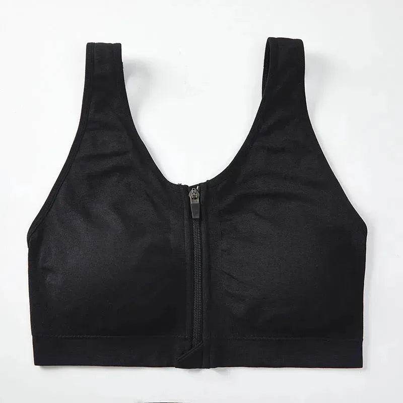 Front Zipper Sports Bra Shockproof High Strength Bra high impact sports bra