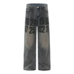 High Street American Washed Distressed Baggy Denim Baggy Jeans Pant Pant unisex