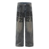 High Street American Washed Distressed Baggy Denim Baggy Jeans Pant Pant unisex