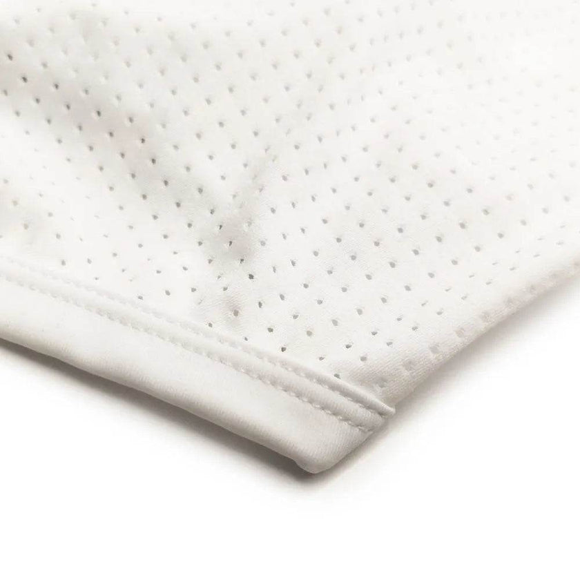 Mesh Stitching White Swim Briefs Boxer underwear men