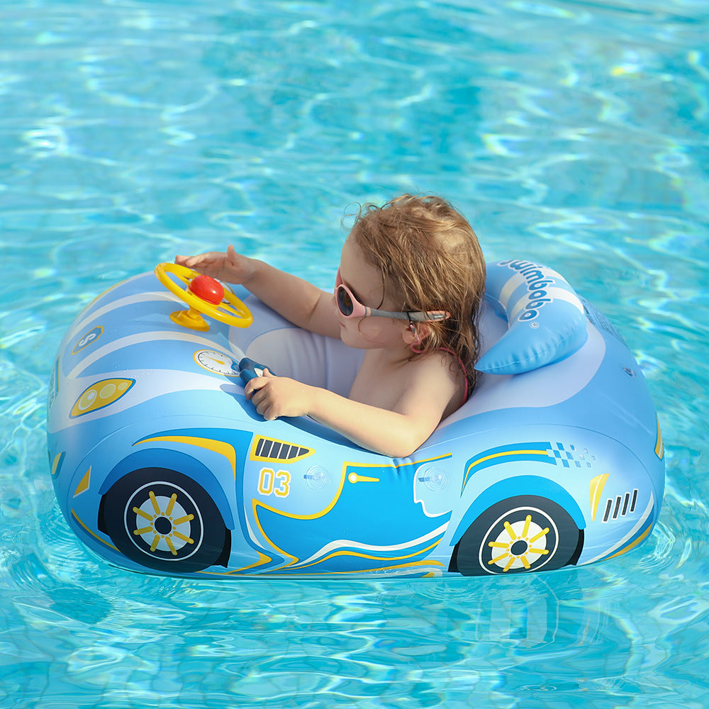 Kids Inflatable Car Steering Wheel Pool Float | Mini Pedestal Swimming Ring Canada