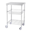 VEVOR 3-Tier Workbench Utility Cart for Kitchen Office