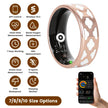 Smart Ring Health Tracker White Cloud Fitness Sleep HRV Stress Titanium IP68 7-Day Battery
