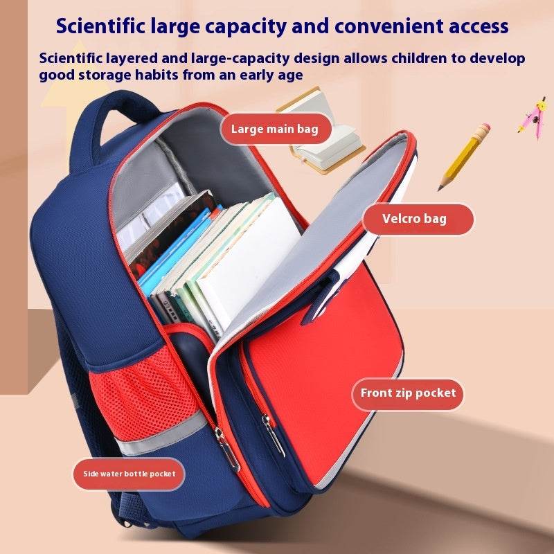Kids Schoolbag Grade 1-3-6 Spine Protection Backpack