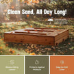 Play22 - Large Wooden Kids Sandbox with Lid