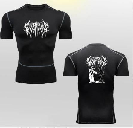 Lycra Spandex Sport Running Fitness Workout Gym T-shirt for men