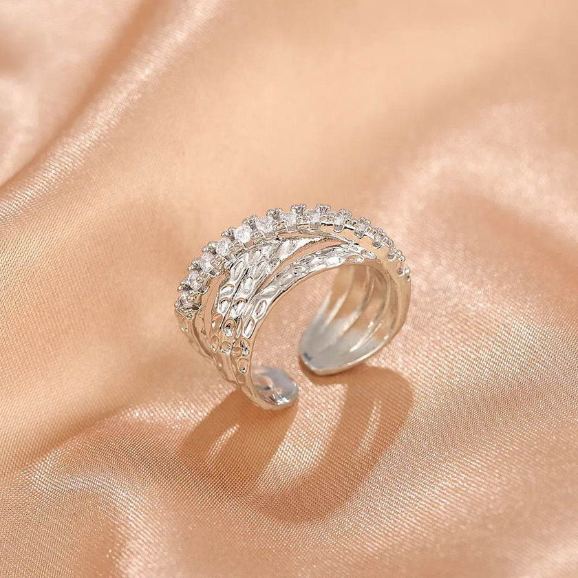 Niche Opening Adjustable Non-fading Cross Ring