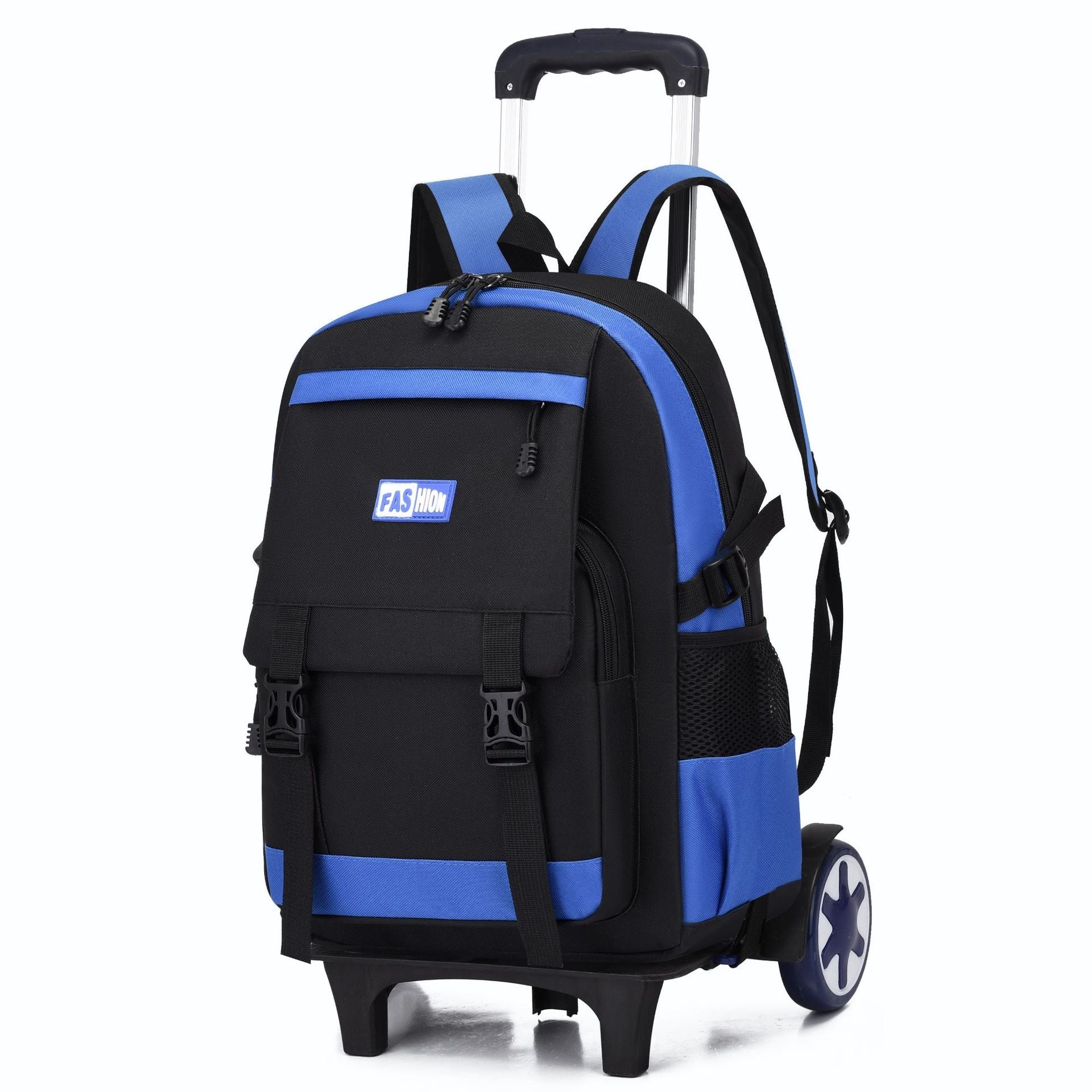 Kids Large Capacity Trolley School Backpack with Wheels – Primary School Pull Rod Bag