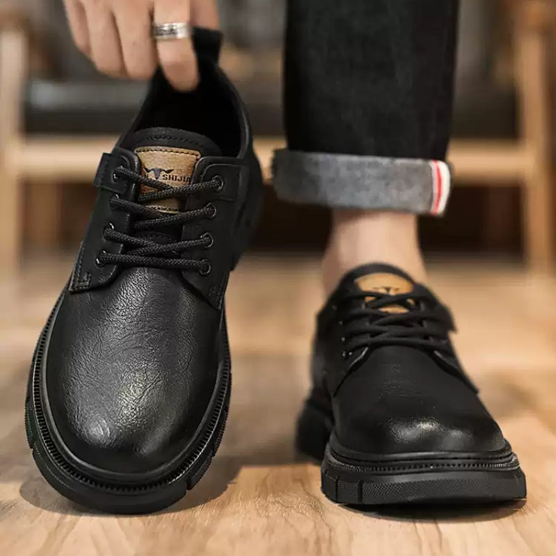 Men's Business Casual Lace-Up Leather Shoes – Spring Autumn | Canada & USA