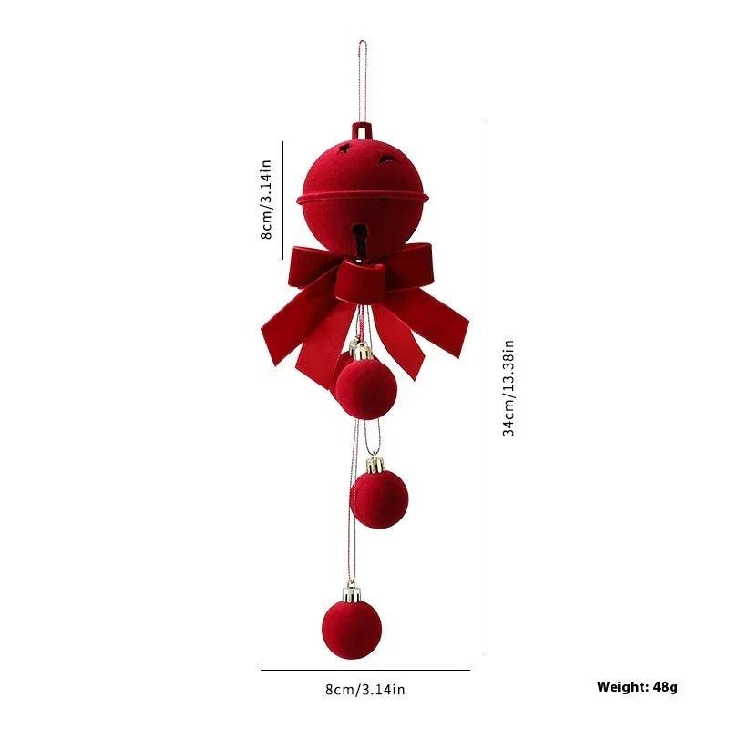 Exquisite Christmas Shop Windows Tree Hanging Decorations Ornaments Festival Party Atmosphere Decoration Props Christmas Bells