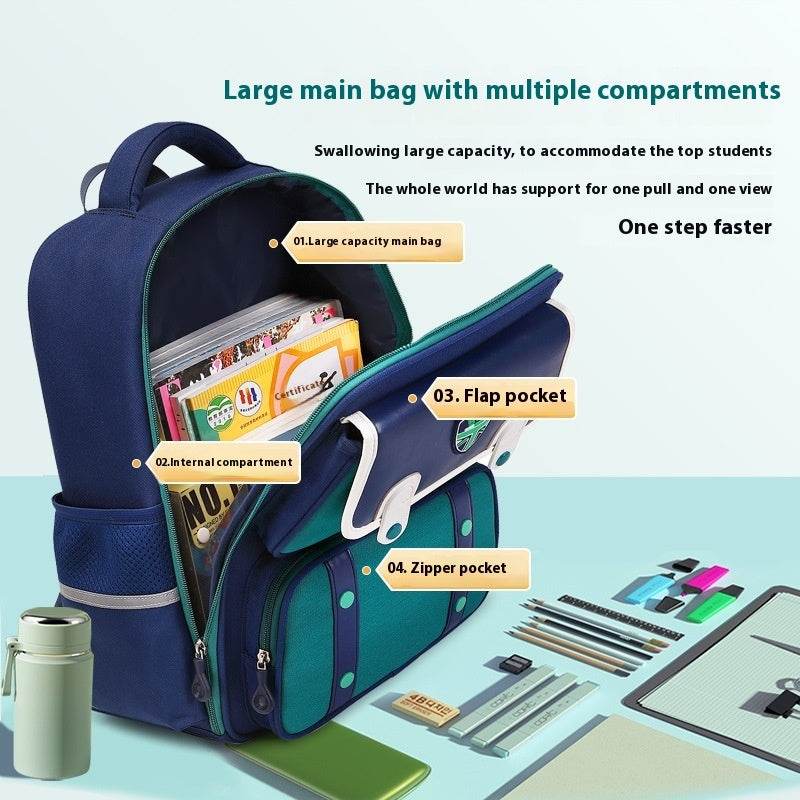 British Style Children Spine Protection water resistant Backpack for School