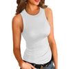 Plain Round Neck Slim fit Vest top For Women