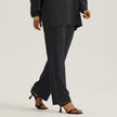Middle Eastern Muslim Women's Loose Outerwear Long Sleeve Pants Suit