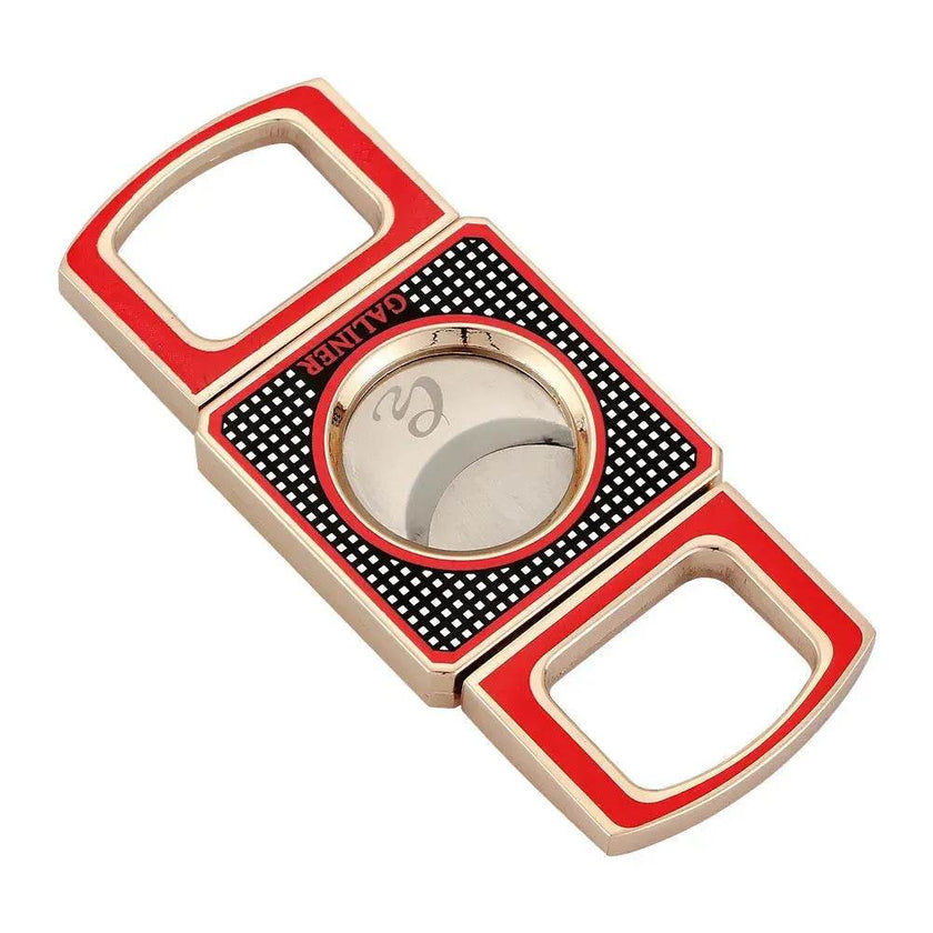 GALINER Stainless Steel Double Blade Cigar Cutter