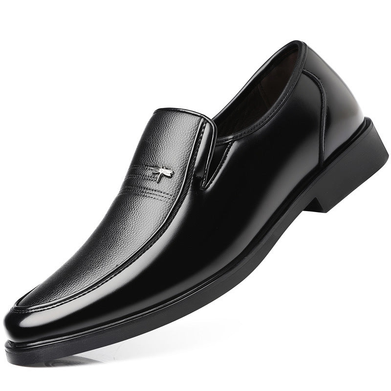 Men's Cowhide Leather Business Casual Shoes – Soft Sole Comfort | Canada & USA