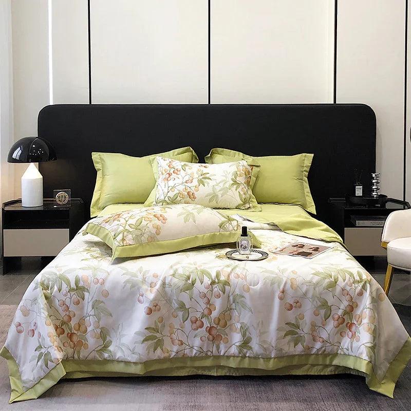 Tencel Summer Duvet Four-piece Washed Silk