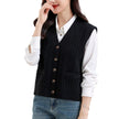 Women's V-neck Twist Knitted Vest