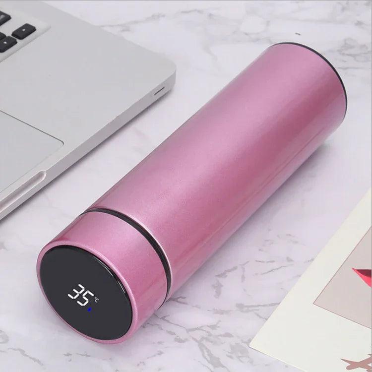 Stainless Steel Vacuum Water Cup Temperature Display Car Insulation Cup