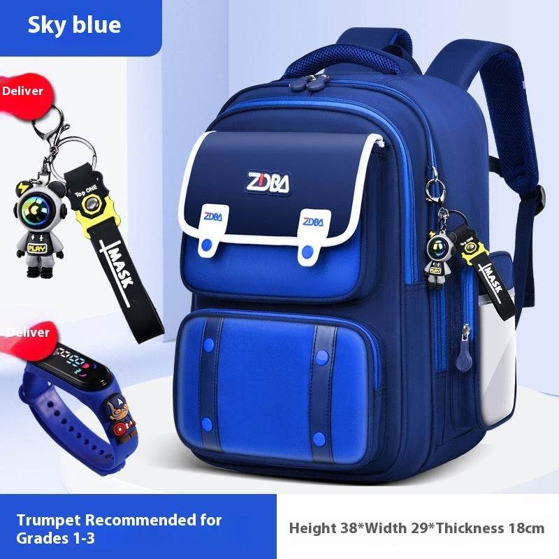 Elementary School Spine Protection Backpack Water resistant School bag